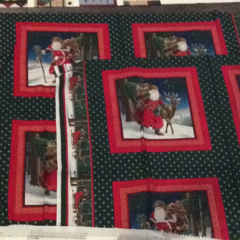 Santa and Angel Christmas Fabric Panels - Picture 2 of 3